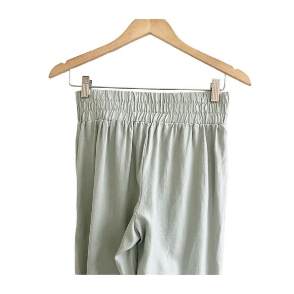Banjara Linen Blend Jogger Style Pants Crossover Front Sage Green Size Small - Picture 5 of 8